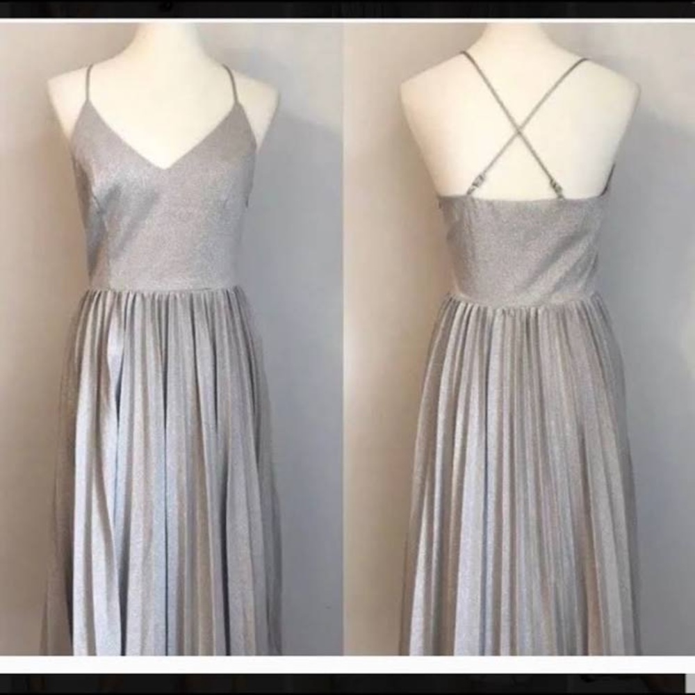 Anthropologie Elevenses glitter midi dress